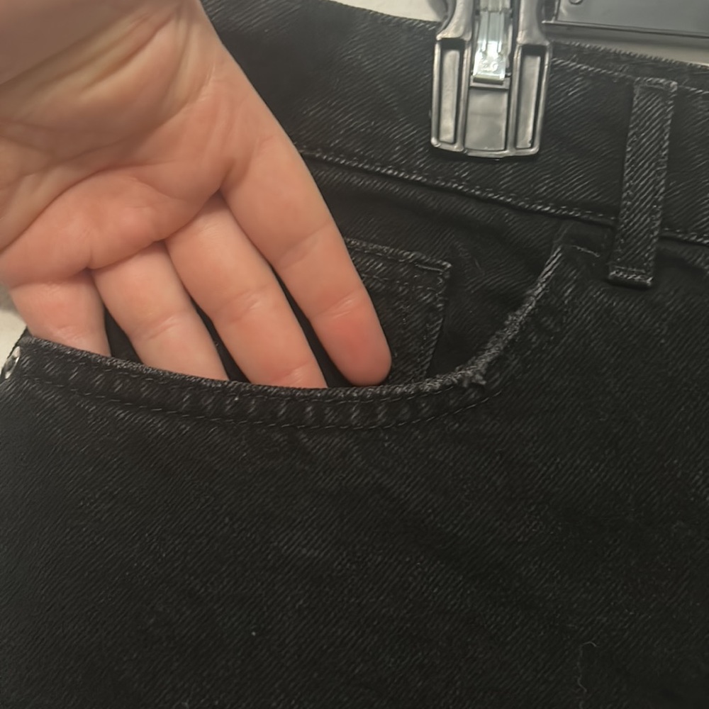 Forever 21 plus 2x black denim skirt - Picture 2 of 4